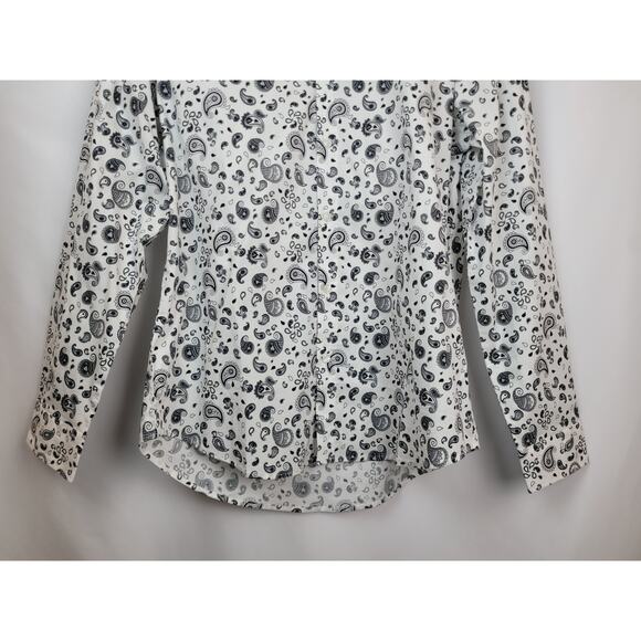 Guess Los Angeles NWT Men's Long Sleeve Paisley Slim Fit Button Up Shirt Sz XL - Picture 3 of 12